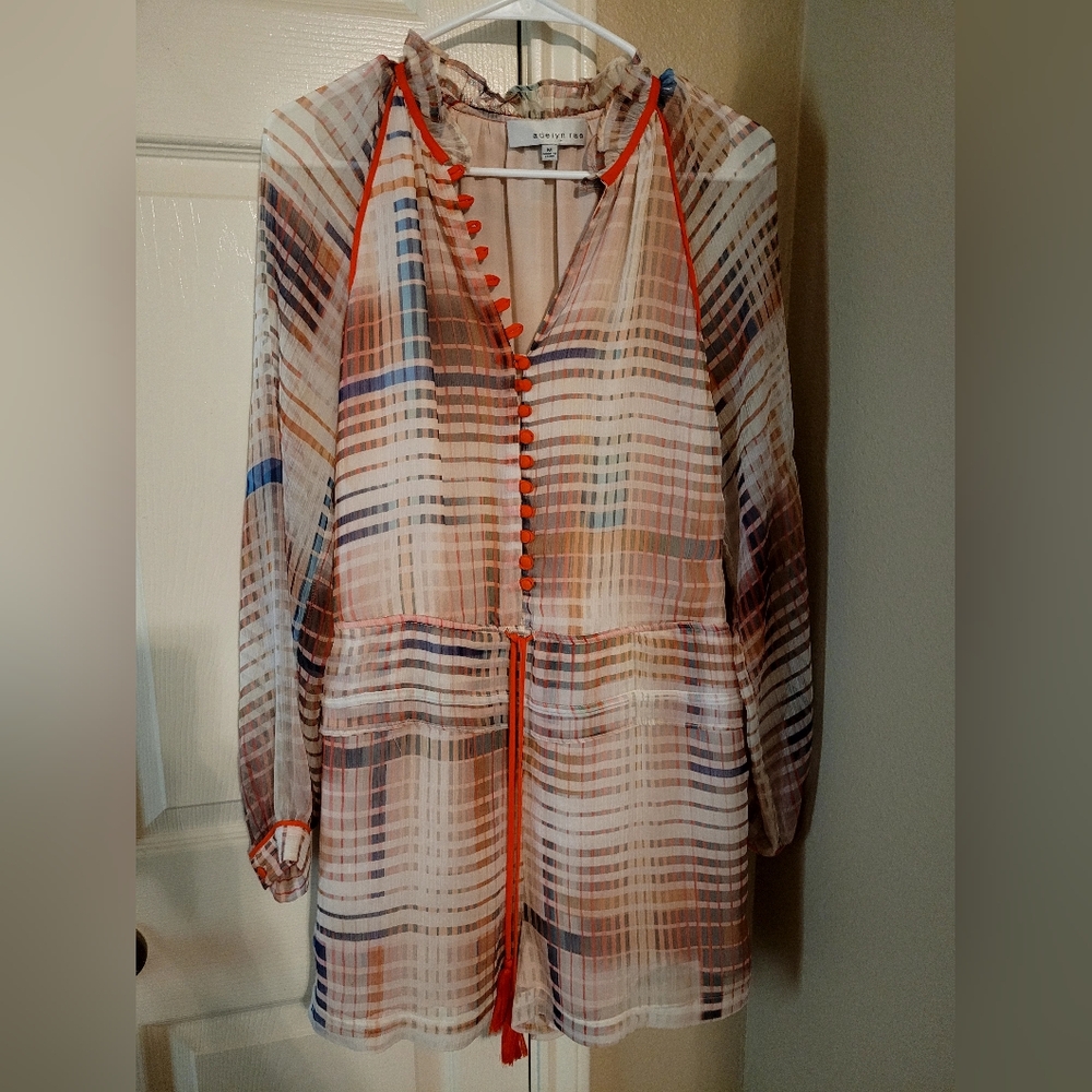 Adelyn Rae Multicolor Striped Romper - Picture 7 of 11